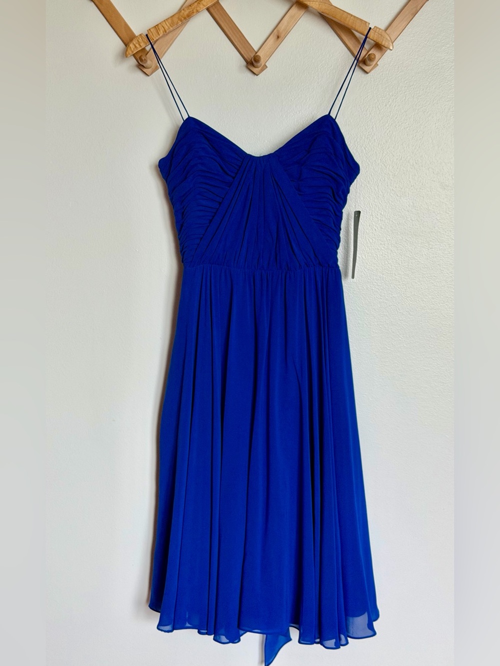 Lauren Ralph Lauren Royal Blue Spaghetti Strap Midi Dress